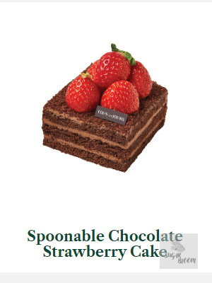 Spoonable Chocolate Strawberry Cake
