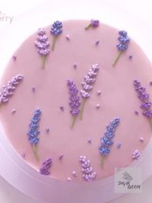 Laveder Birthday Cake