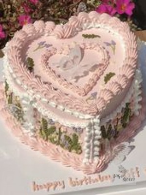 Heart Birthday Cake
