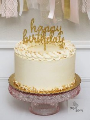 White Birthday Cake