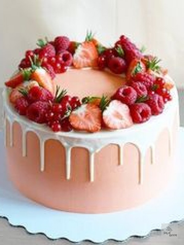 Pinkly Birthday Cake