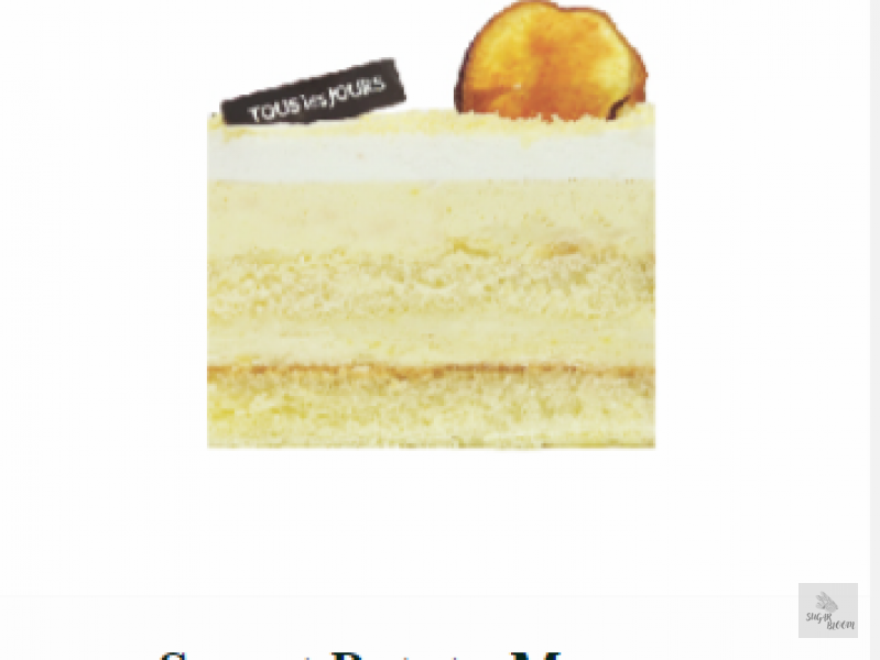 Sweet Potato Mousse Piece Cake