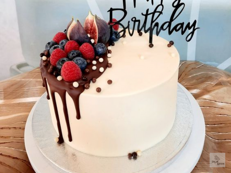 Strawberry Birthday Cake