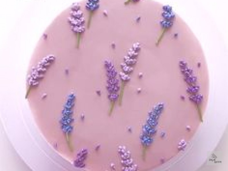 Laveder Birthday Cake