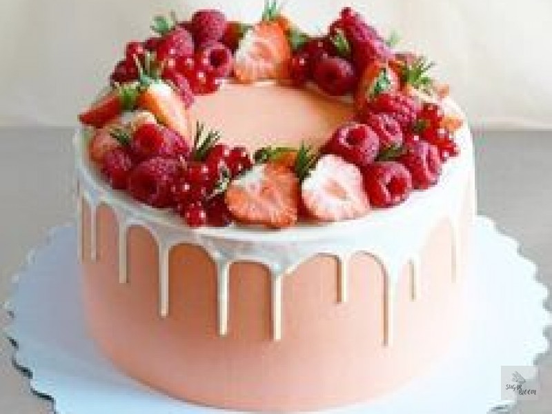 Pinkly Birthday Cake