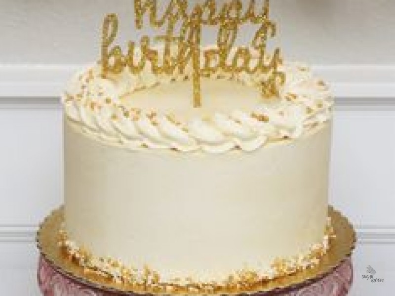 White Birthday Cake